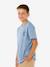 Boys' short-sleeved t-shirt grey blue 