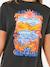 Girls' short-sleeved t-shirt black 
