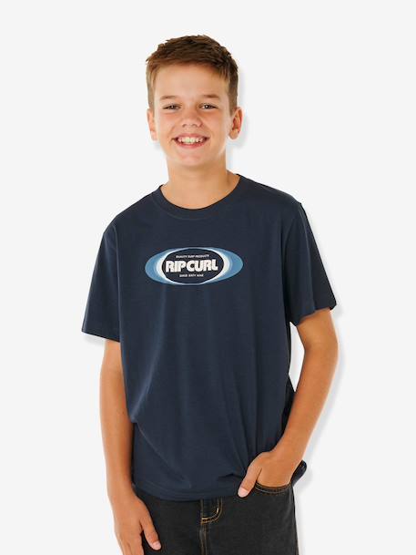 Boys' short-sleeved t-shirt navy blue 