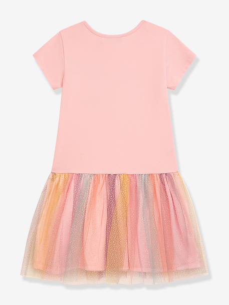 DANAMADE dress with unicorn sequins and tulle skirt for girl rosy 