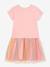 DANAMADE dress with unicorn sequins and tulle skirt for girl rosy 