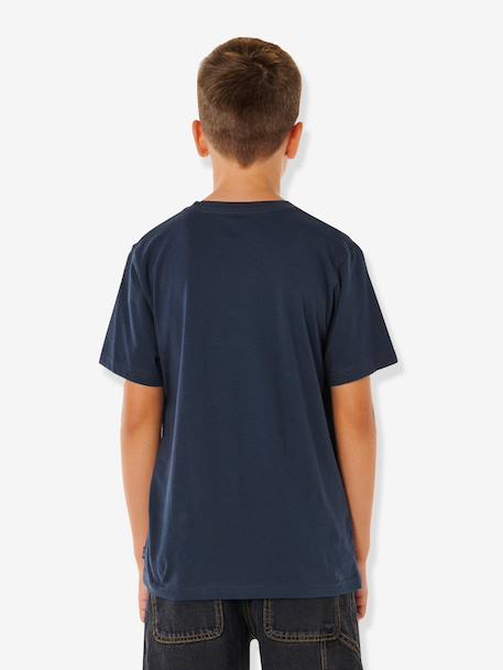 Boys' short-sleeved t-shirt navy blue 