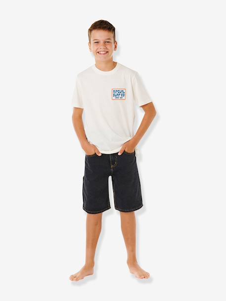 Boys' short-sleeved T-shirt ecru 
