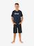 Boys' short-sleeved t-shirt navy blue 