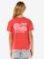 Girls' short-sleeved t-shirt red 