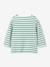 Striped long-sleeved baby t-shirt green 