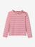 Striped long-sleeved T-shirt red 