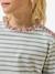 Striped long-sleeved T-shirt light pink 