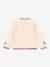 Cherry embroidered cardigan beige 
