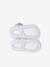 Leather baby slippers gold+white 