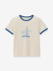 Boys-Tops-T-Shirts-T-shirt with contrasting collar for boys 