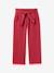 Girls' belted trousers pomegranate 