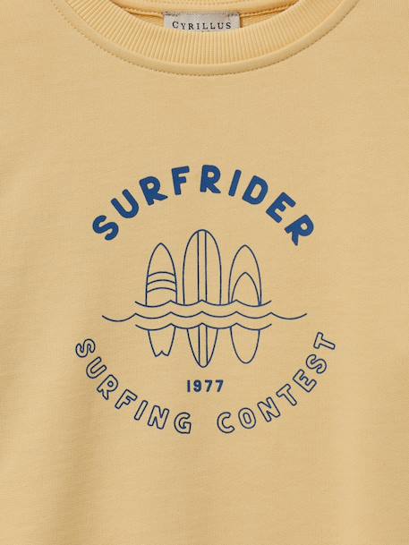 Boys' surf sweatshirt yellow 