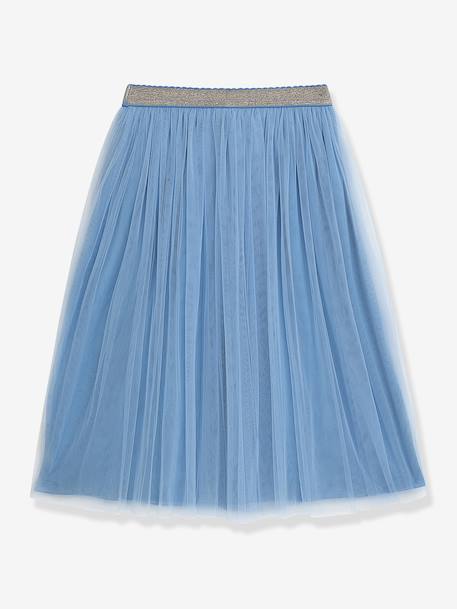 Tulle skirt with glitter elasticated waistband DANAMADE for girl blue 