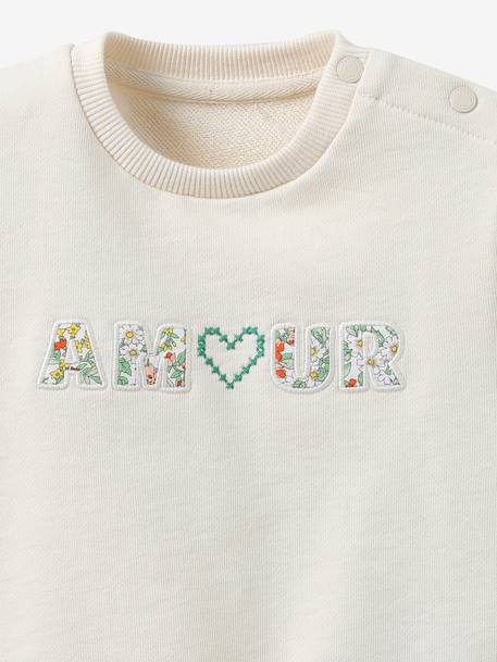 Baby sweatshirt light green 