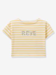 Striped T-shirt with dream pattern for girls Girls-Striped T-shirt with dream pattern for girls