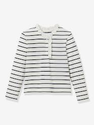 Girl's long-sleeved striped T-shirt Girls-Girl's long-sleeved striped T-shirt