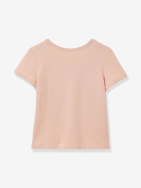 Girl's t-shirt with a 'joie' design. light green 