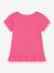 DANAMADE t-shirt with sequin motif, golden inscription for girl rose 
