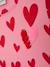 Jersey dress with heart print and sequins DANAMADE for girl candy pink 