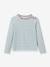 Striped long-sleeved T-shirt light pink 