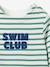 Striped long-sleeved baby t-shirt green 