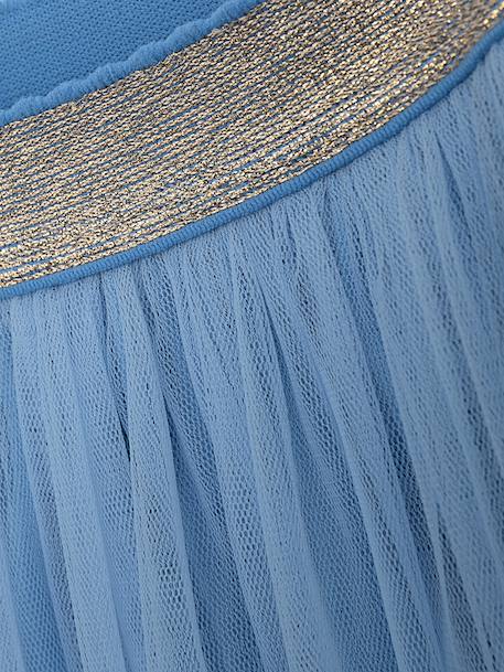 Tulle skirt with glitter elasticated waistband DANAMADE for girl blue 