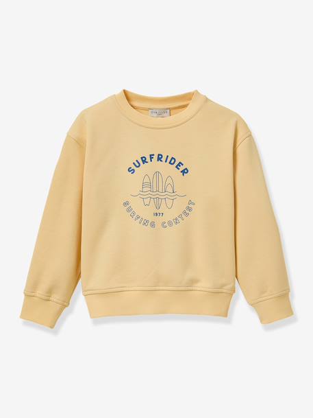 Boys' surf sweatshirt yellow 