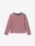 Striped T-Shirt in Organic Cotton Liberty Fabric, CYRILLUS printed pink+printed violet 