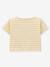 Striped T-shirt with dream pattern for girls light green 