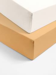 -Baby Pack of 2 Fitted Sheets in Stretch Jersey Knit