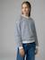 Oversized sweatshirt brown+navy blue+vanilla 