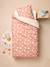 Duvet cover and pillowcase set printed pink 