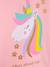 T-shirt with sequin rainbow DANAMADE for girl crystal blue+rosy 