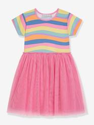 -Dress with colourful top and tulle skirt DANAMADE for girl