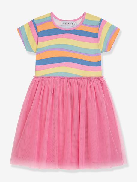 Dress with colourful top and tulle skirt DANAMADE for girl multicoloured 