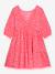 Leopard print dress, frilled skirt, long sleeves DELENA DANAMADE for girl rose 
