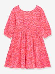 Leopard print dress, frilled skirt, long sleeves DELENA DANAMADE for girl