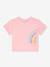 T-shirt with rainbow sequins, DANAMADE for girl rosy 