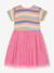 Dress with colourful top and tulle skirt DANAMADE for girl multicoloured 