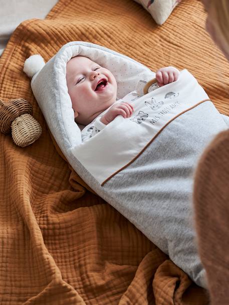 Baby Nest in Organic Cotton*, Little Pals Grey 