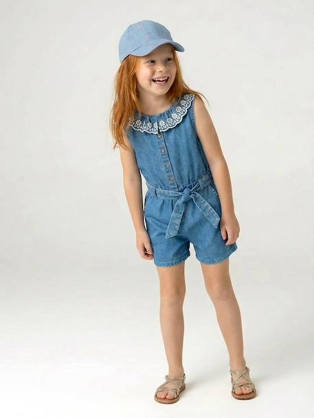 Playsuit in denim stone 