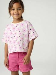 Girls-Cropped short-sleeved T-shirt for girls 