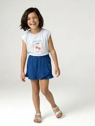 Girls-Girl's cotton gauze skort