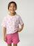Twill frill short for girls peony pink 