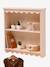 Festoon 2-Tier Coat Hanger Shelf With 4 Hooks rose 