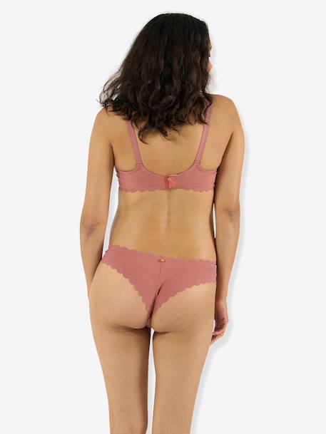 Maternity and nursing bra mocha+old rose 