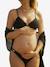 Maternity two-piece swimsuit black 