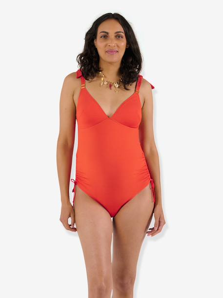 Maternity Swimsuit, Porto Vecchio by CACHE COEUR black+orange 