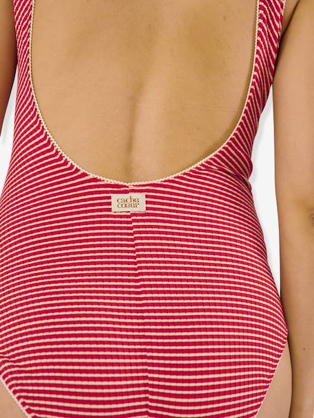 One-piece maternity swimsuit red 